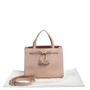 Kate Spade Pink Satchel with Bow Detail and Tassels